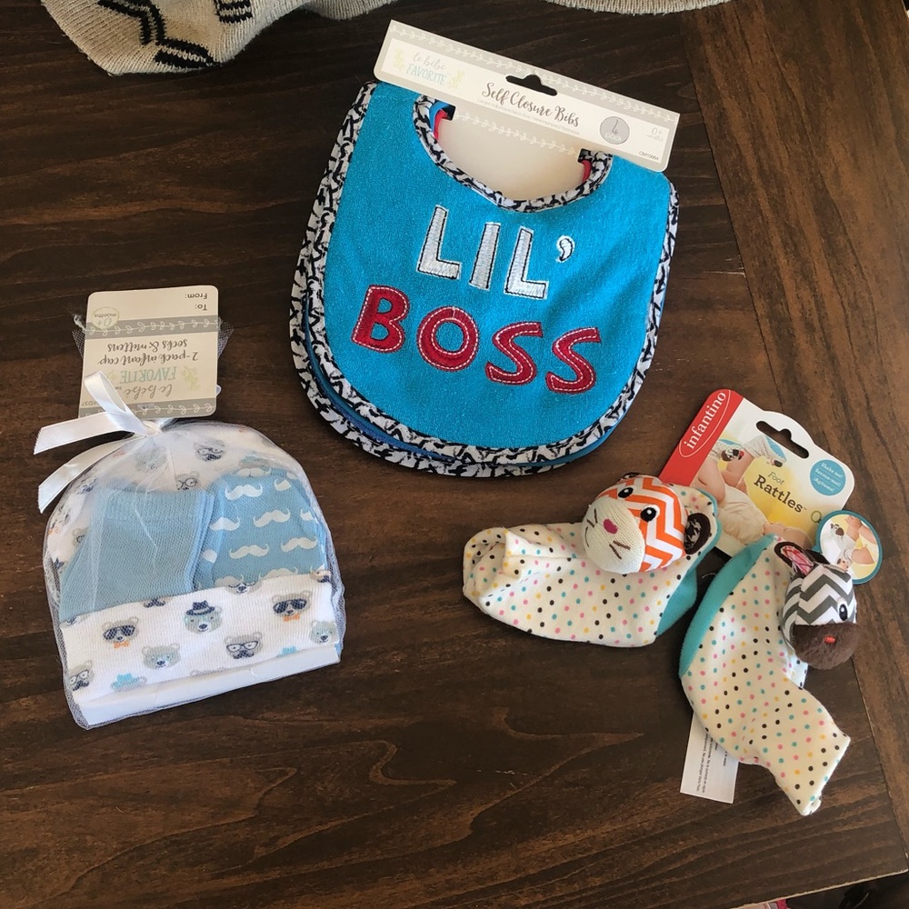 Brand new baby boy accessories